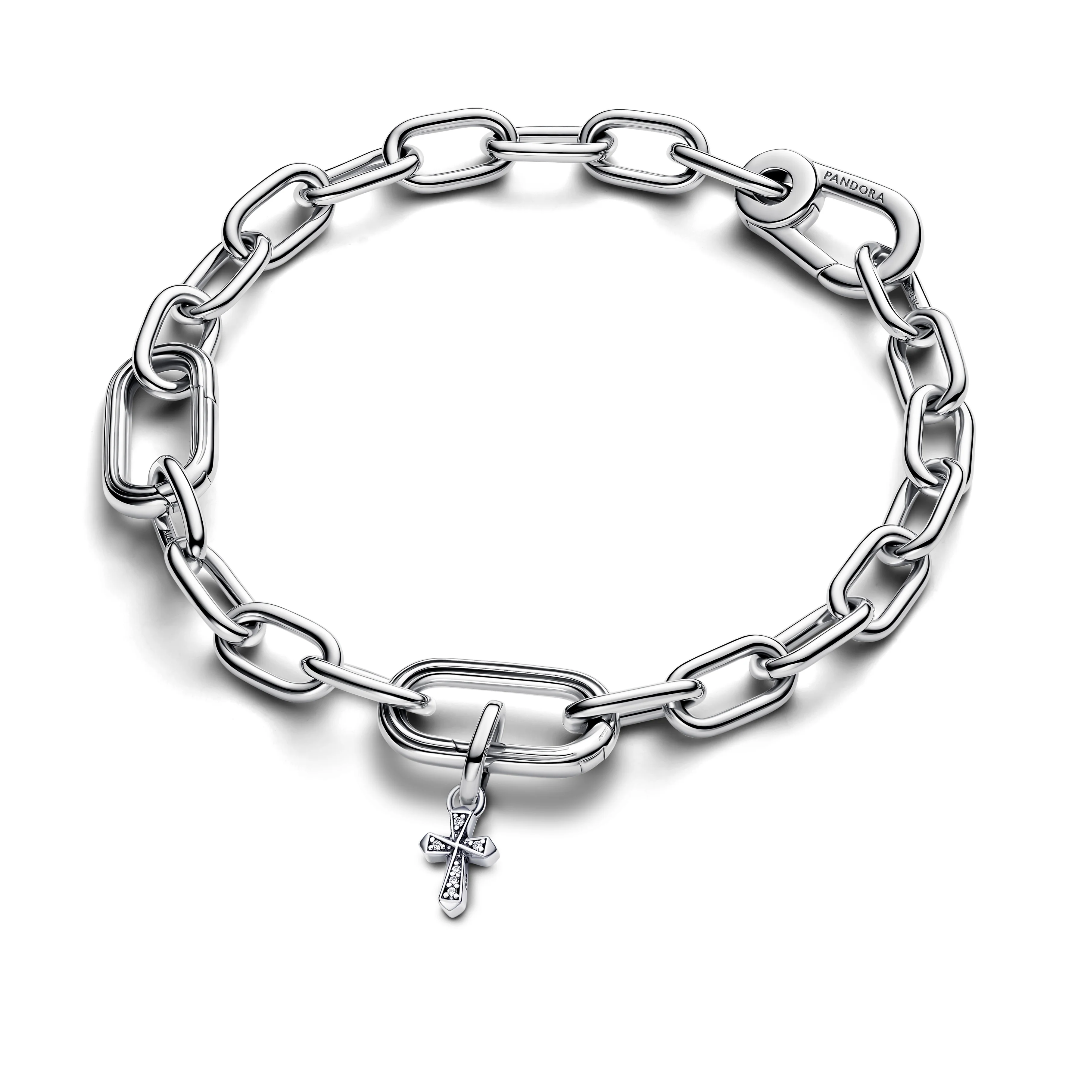 Cross Sterling Silver Mini Dangle With Clear Cubic Zirconia - Image 3