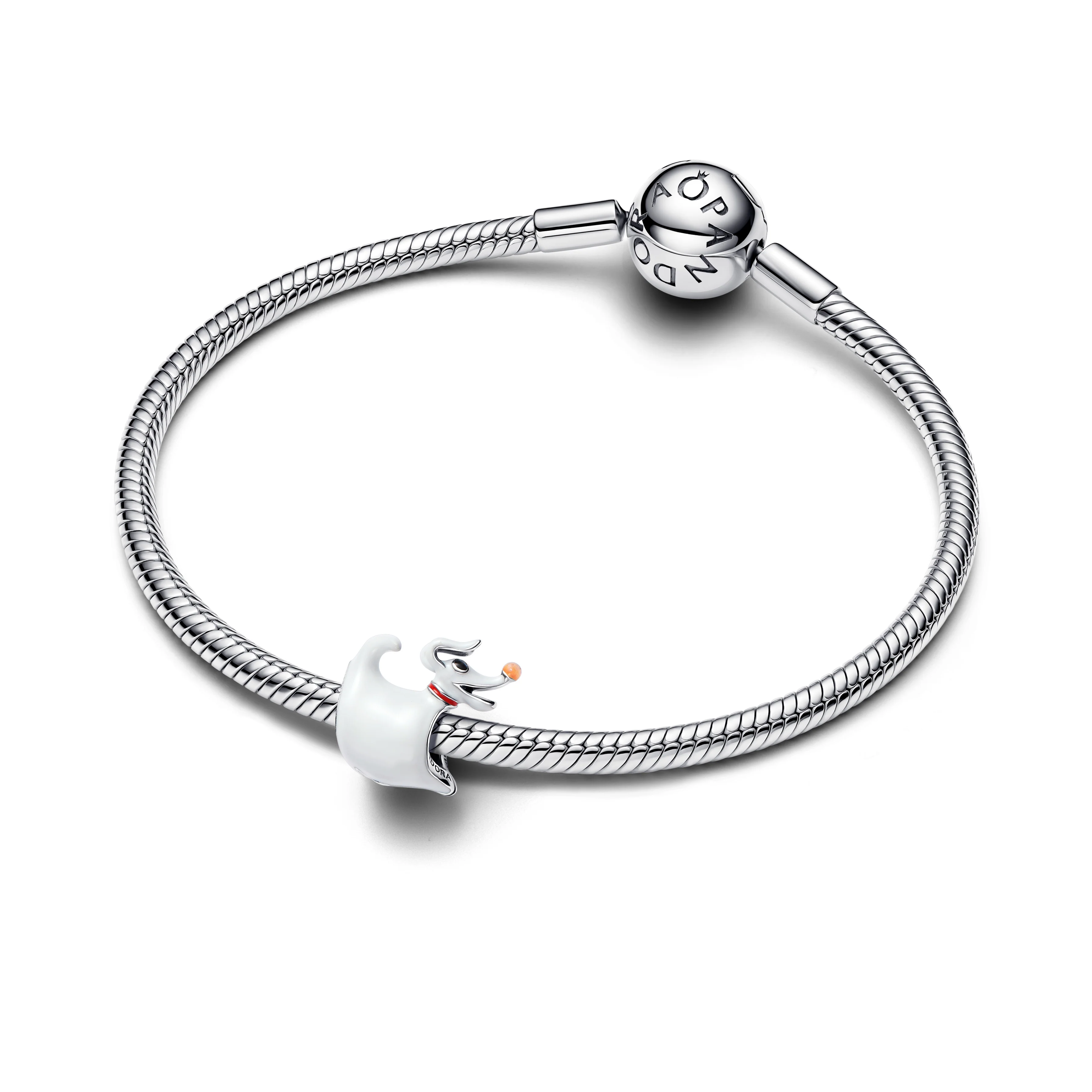 Disney Dark Zero Dog Sterling Silver Charm With Black, Red, Orange And White Glow In The Dark Enamel - Image 4