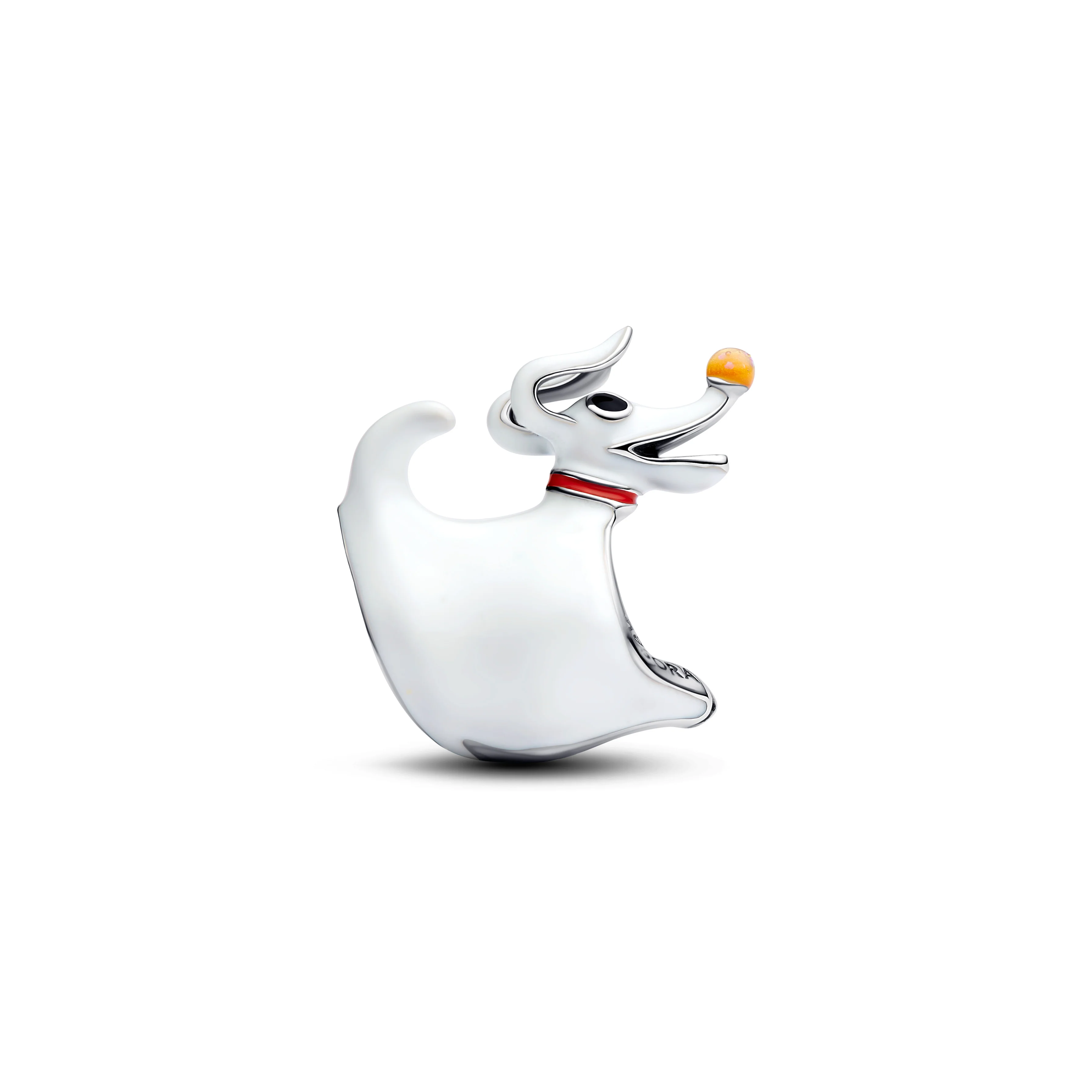 Disney Dark Zero Dog Sterling Silver Charm With Black, Red, Orange And White Glow In The Dark Enamel - Image 5