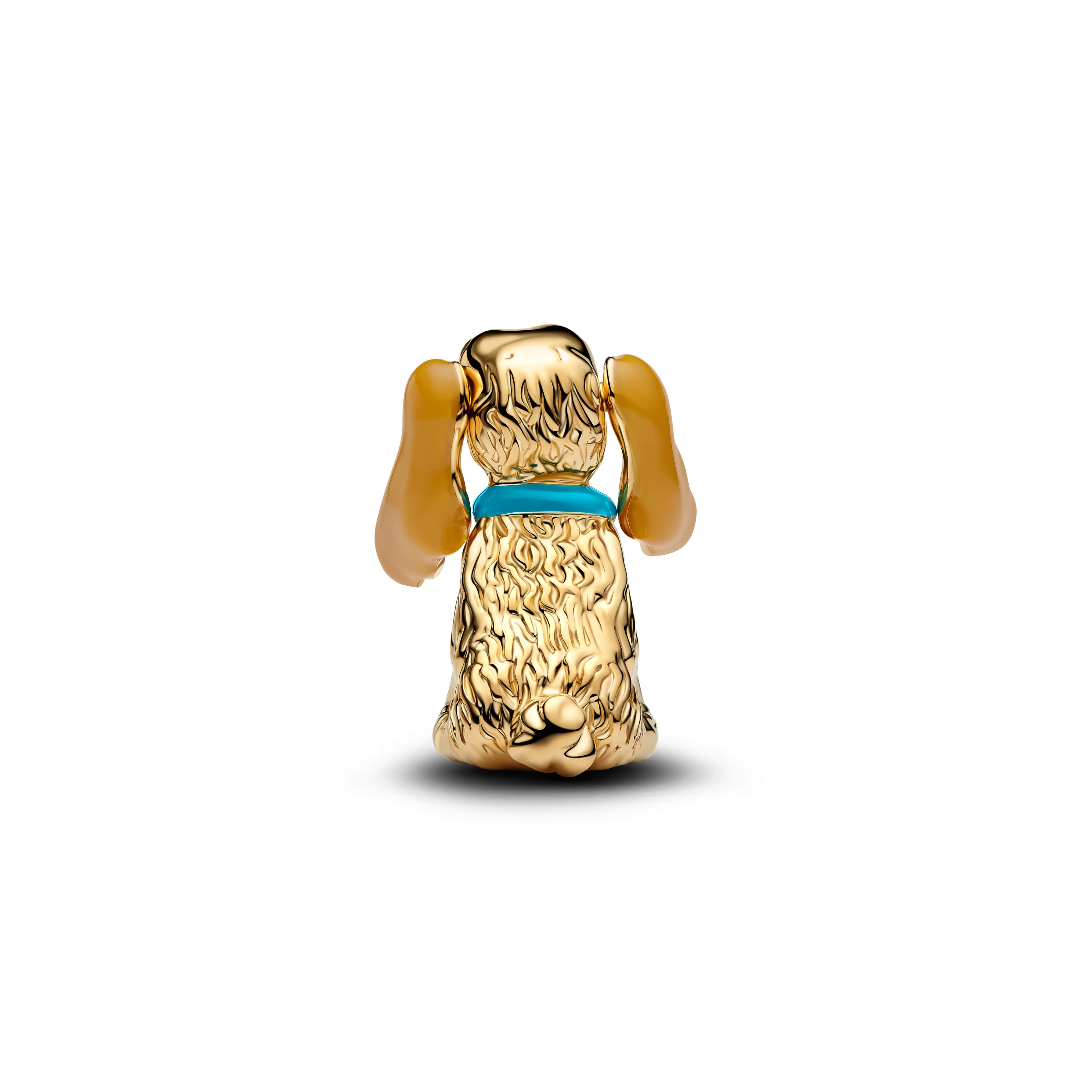 Disney Lady 14K Gold-Plated Charm Black, Pink, Brown And Blue Enamel - Image 2