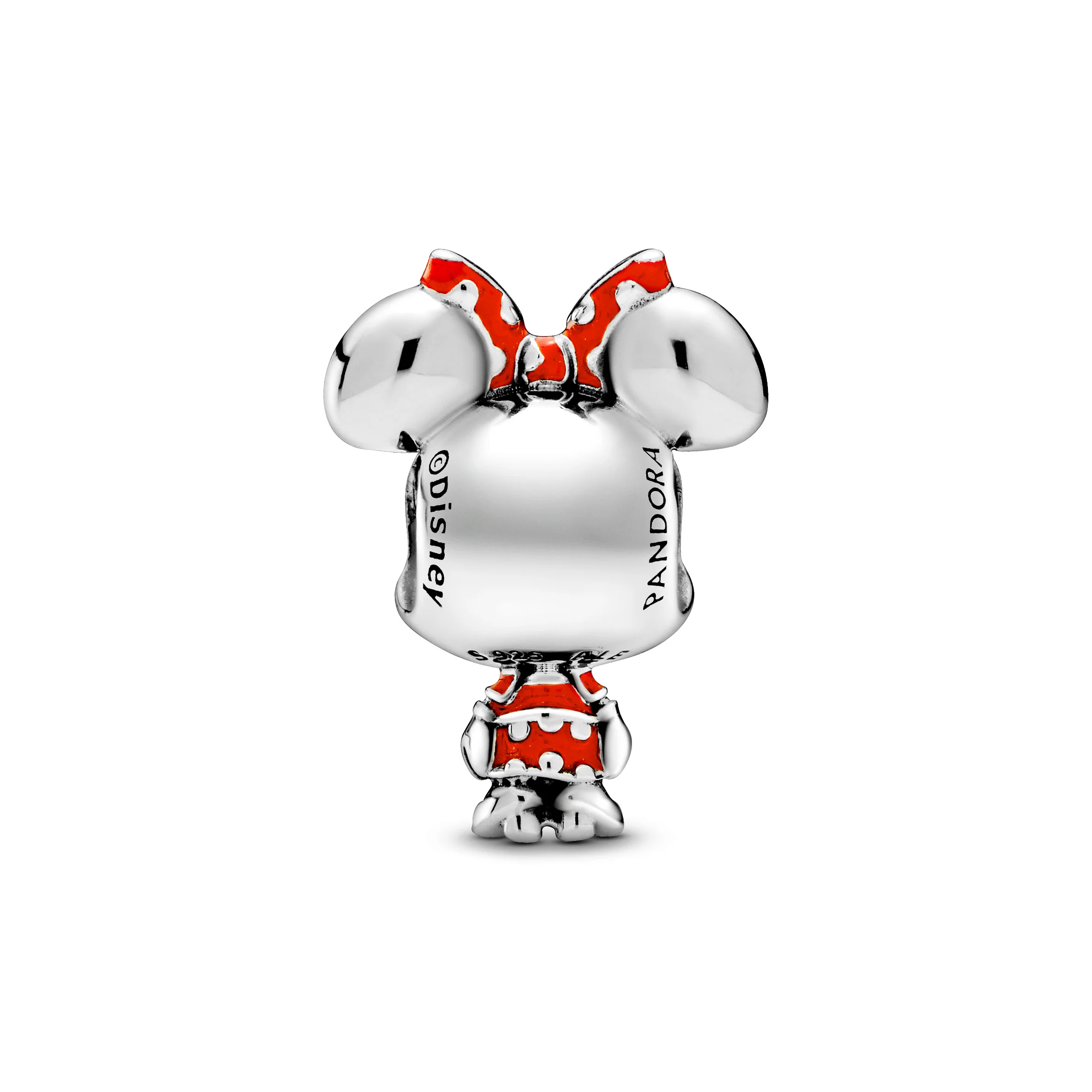 Disney Minnie Sterling Silver Charm With Red And Black Enamel - Image 4
