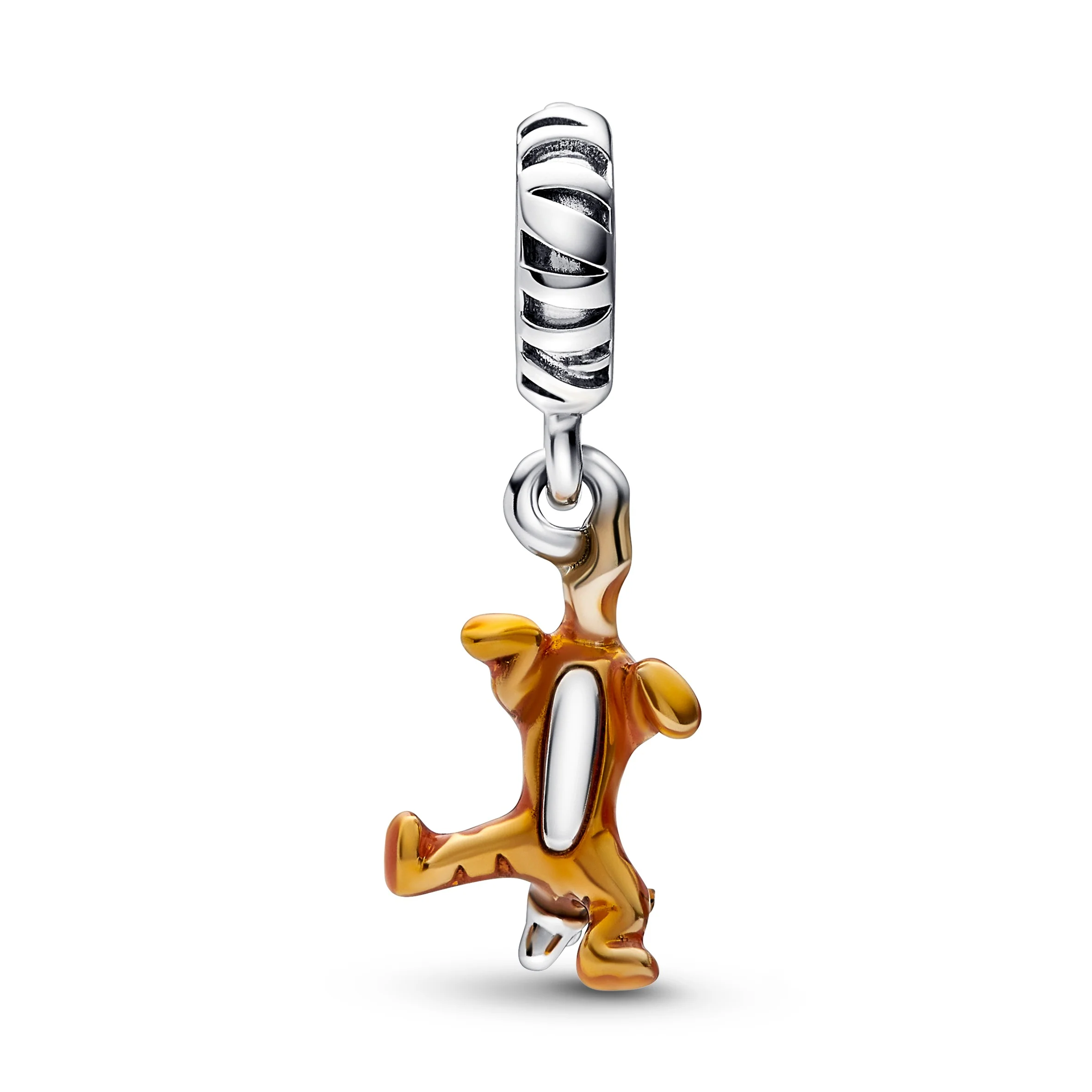Disney Tigger Sterling Silver Dangle With Transparent Orange Enamel - Image 5