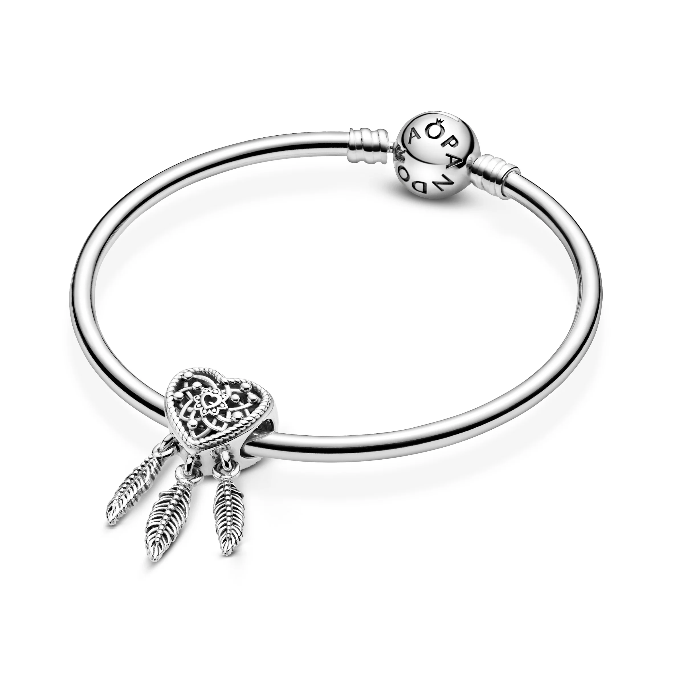 Dreamcatcher Sterling Silver Heart Charm - Image 6