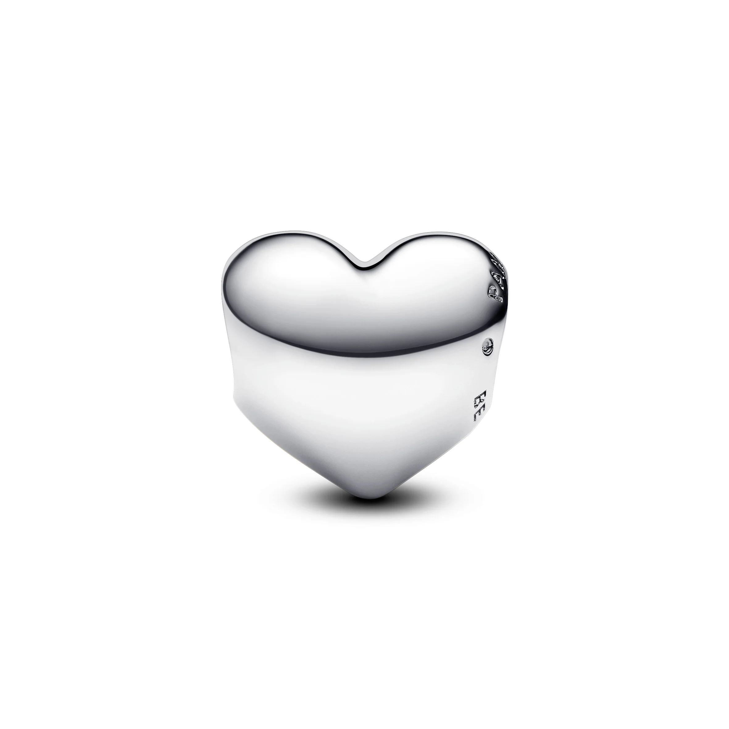 Engravable Medium Heart Sterling Silver Charm