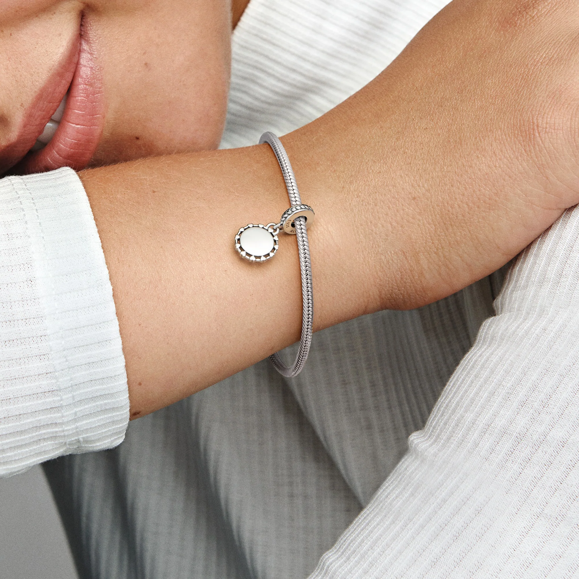 Engravable Sterling Silver Dangle - Image 2