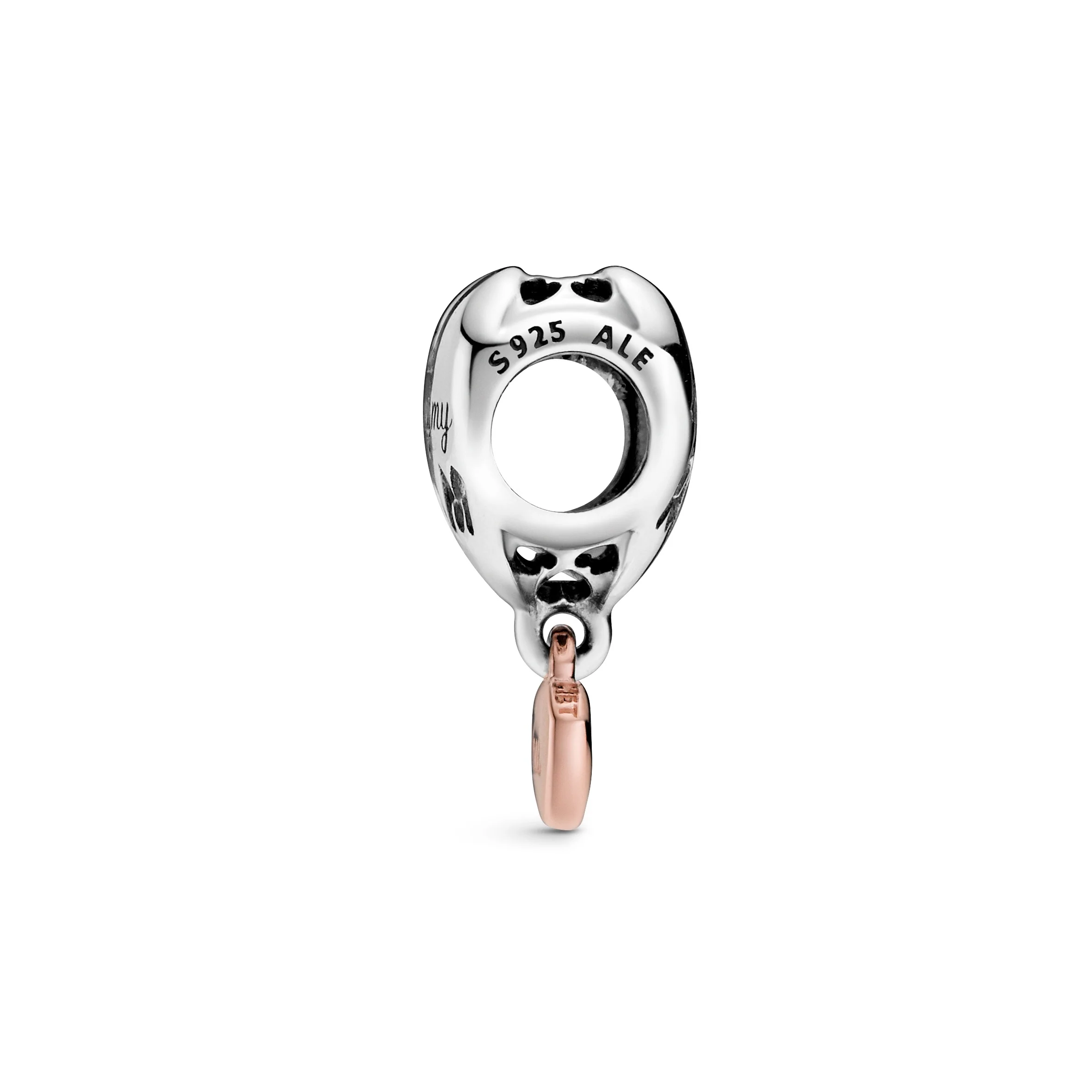Heart Sterling Silver And 14K Rose Gold-Plated Charm - Image 6