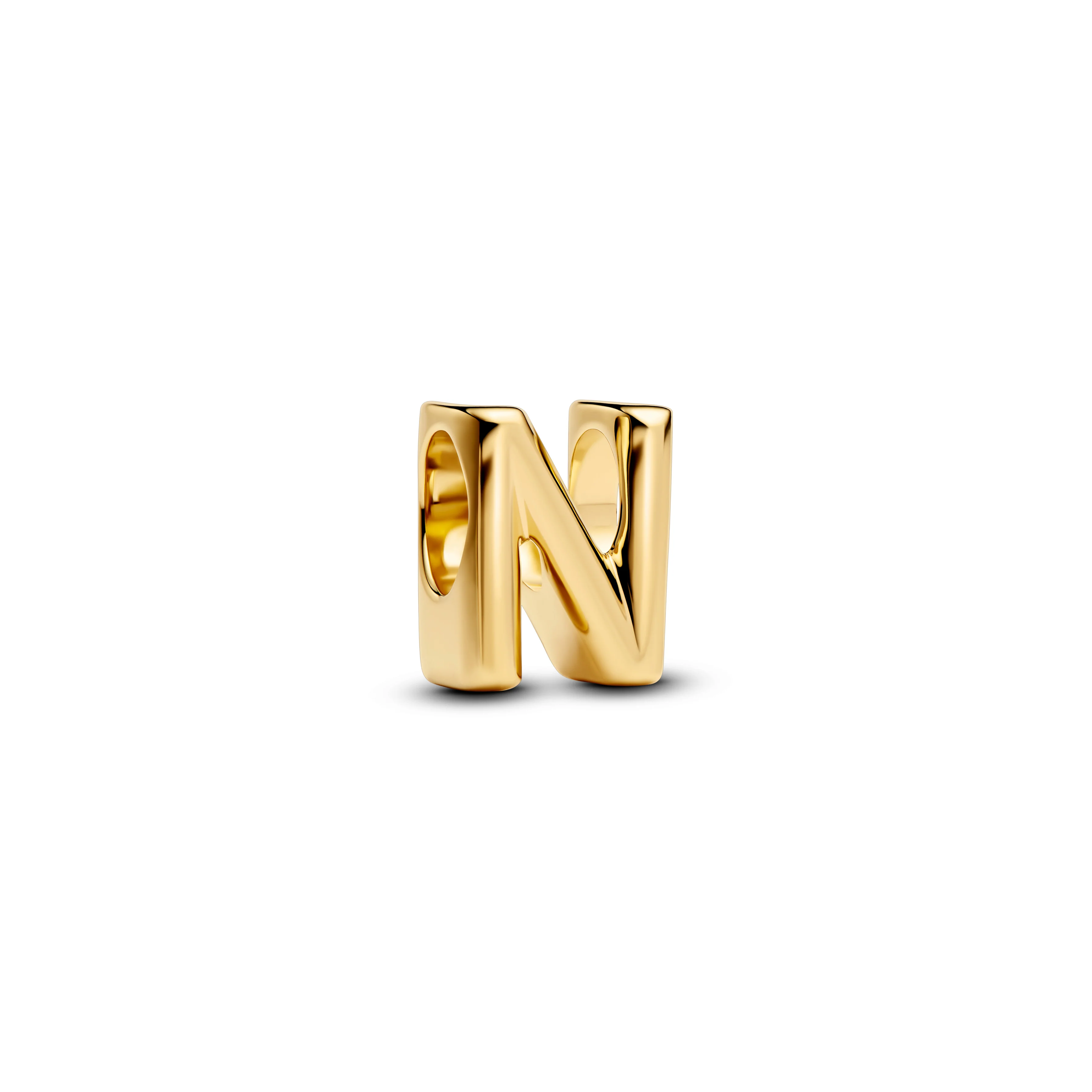 Letter N 14K Gold-Plated Charm - Image 4