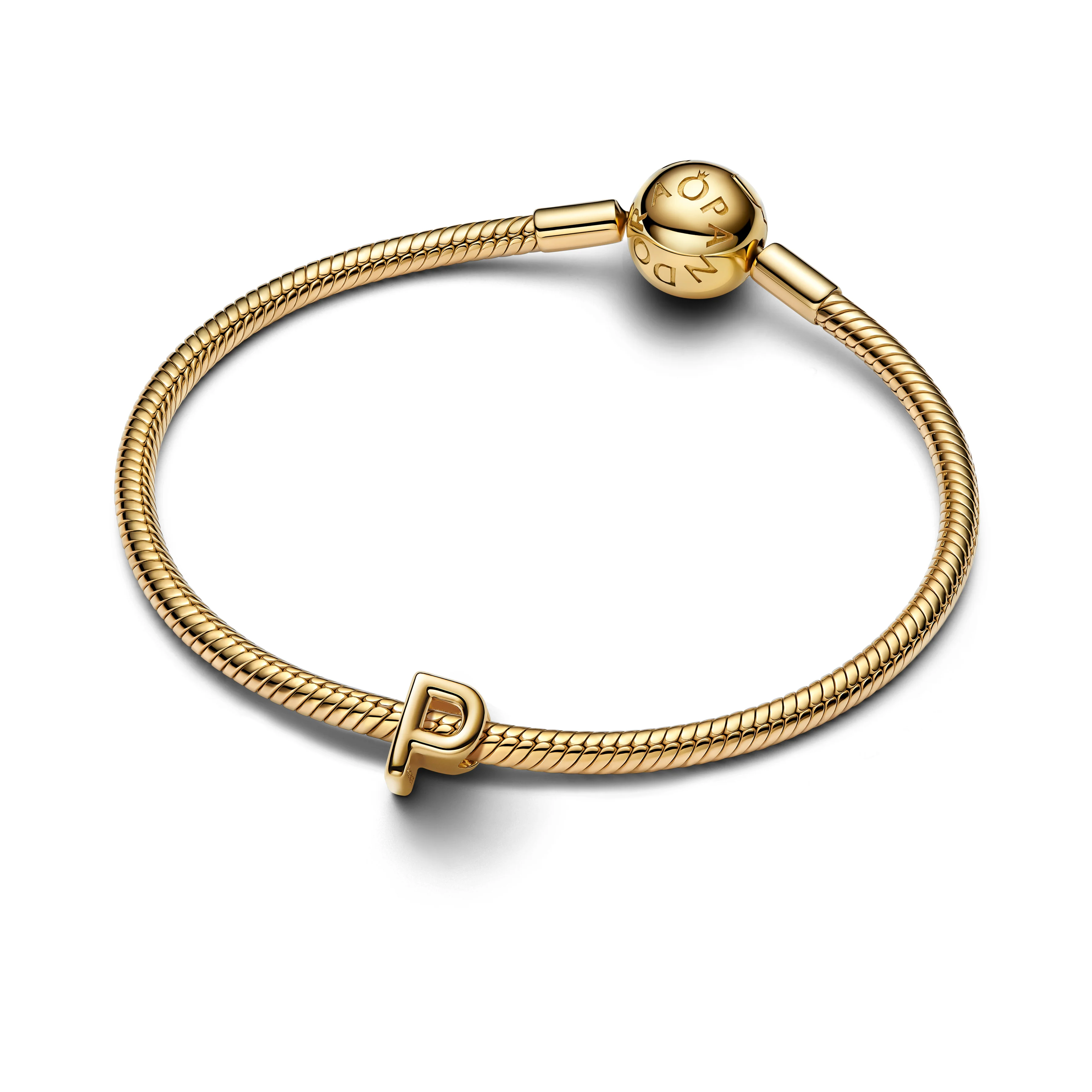 Letter P 14K Gold-Plated Charm - Image 4