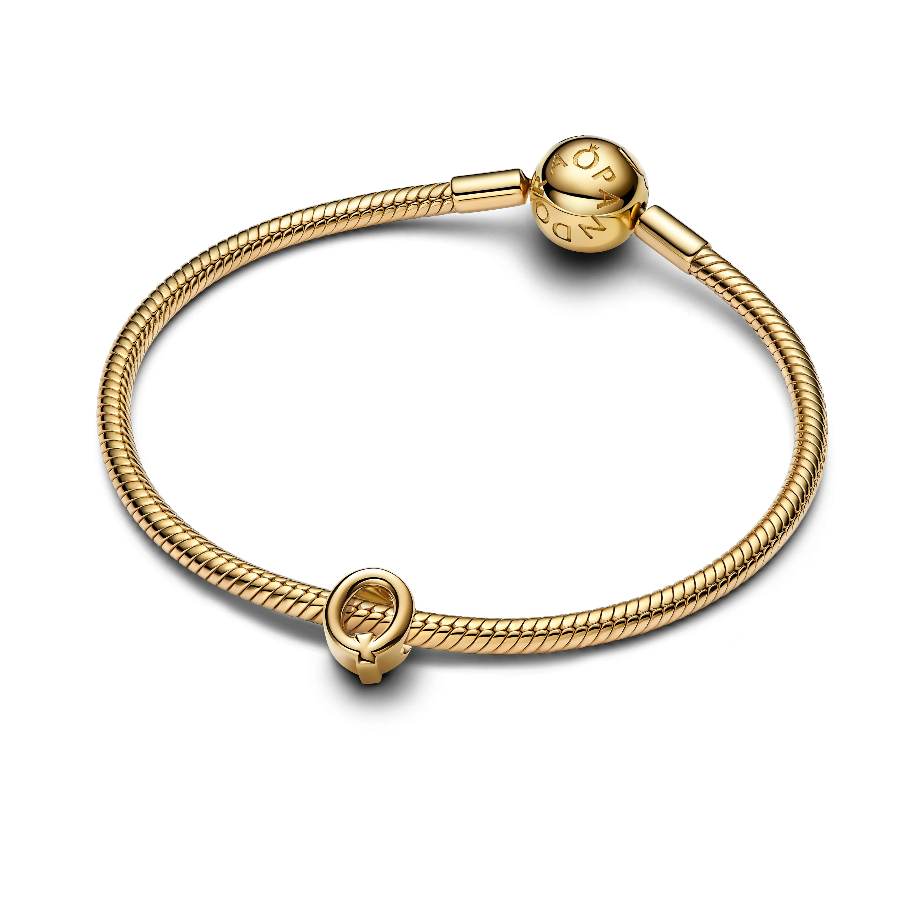Letter Q 14K Gold-Plated Charm - Image 3