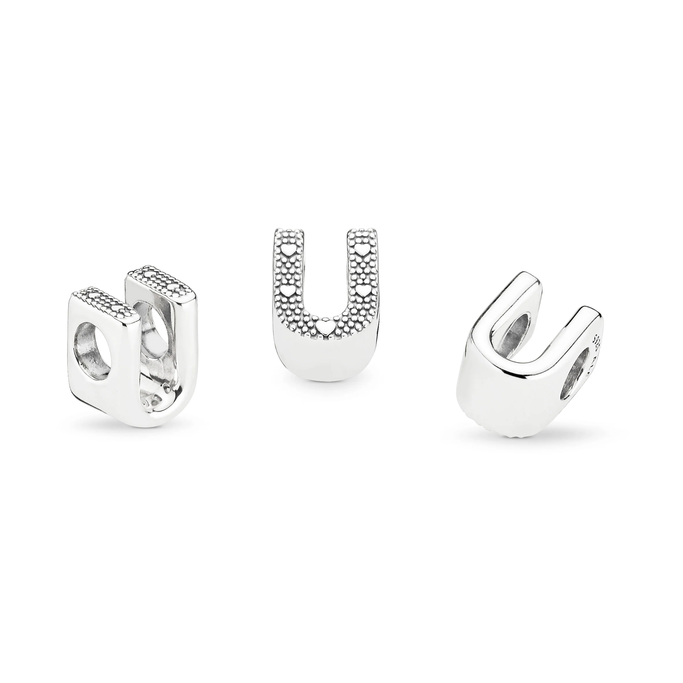 Letter U Silver Charm - Image 5