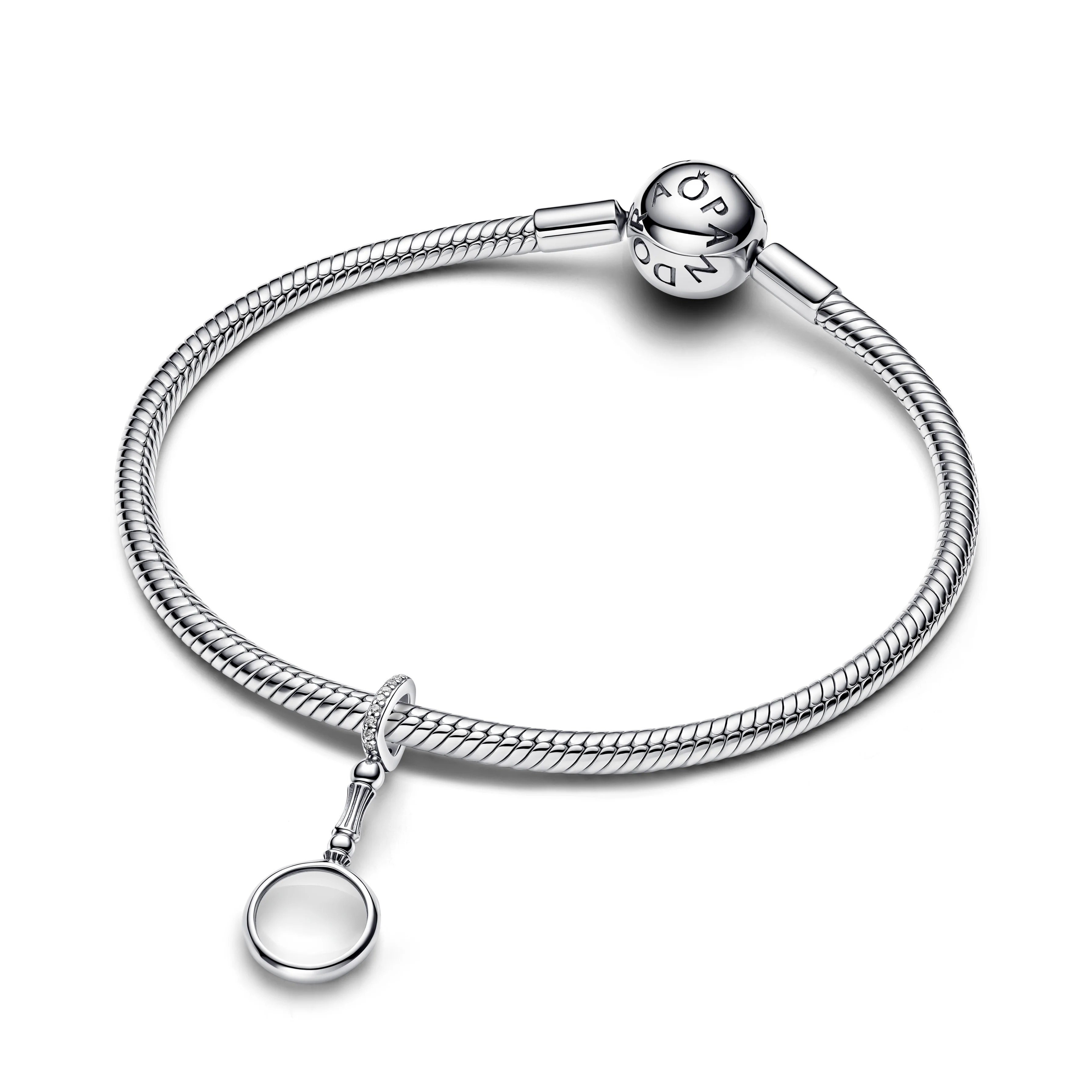 Loupe Sterling Silver Dangle With Clear Cubic Zirconia And Magnifying Glass - Image 4