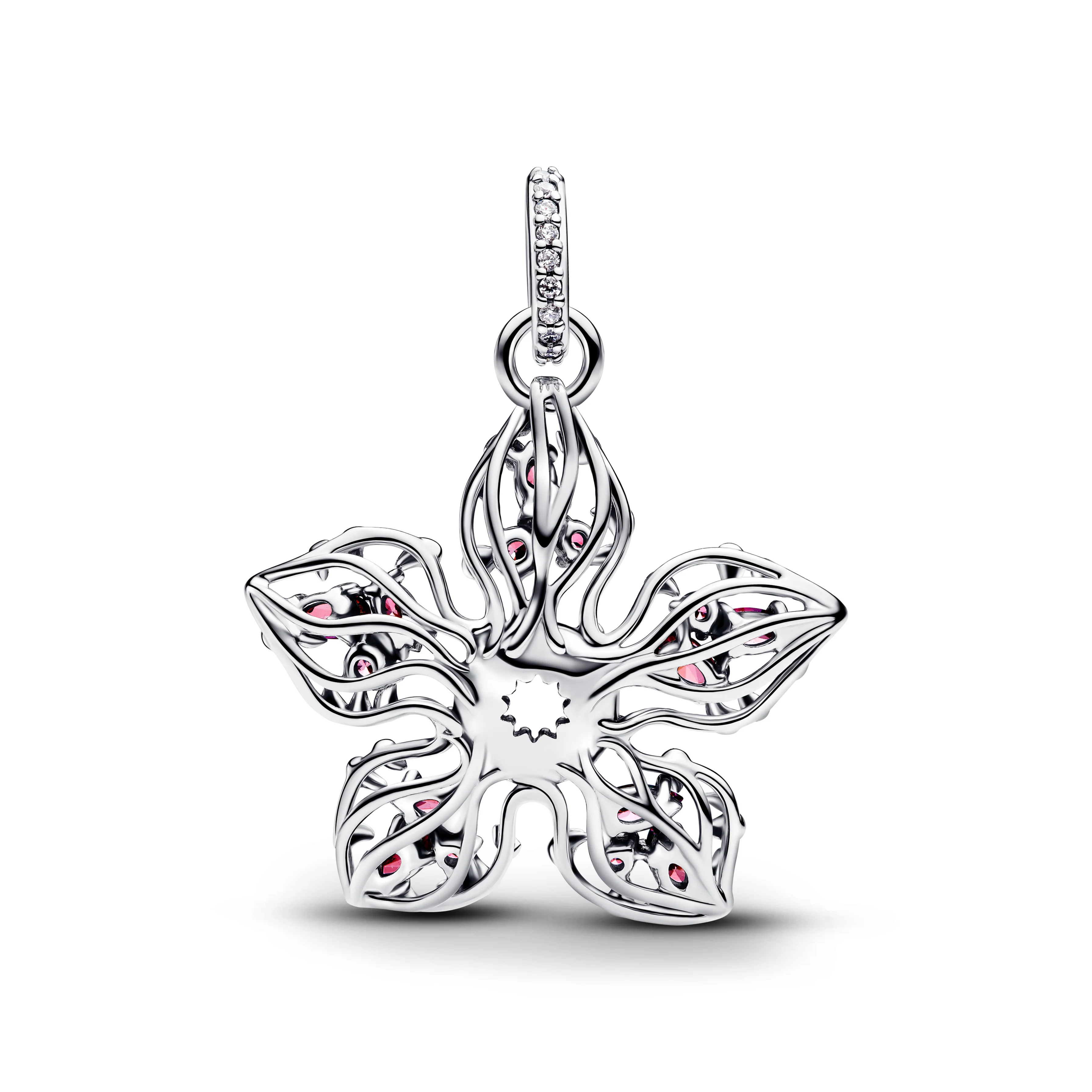 Project Red Sterling Silver Dangle With Red And Clear Cubic Zirconia - Image 3