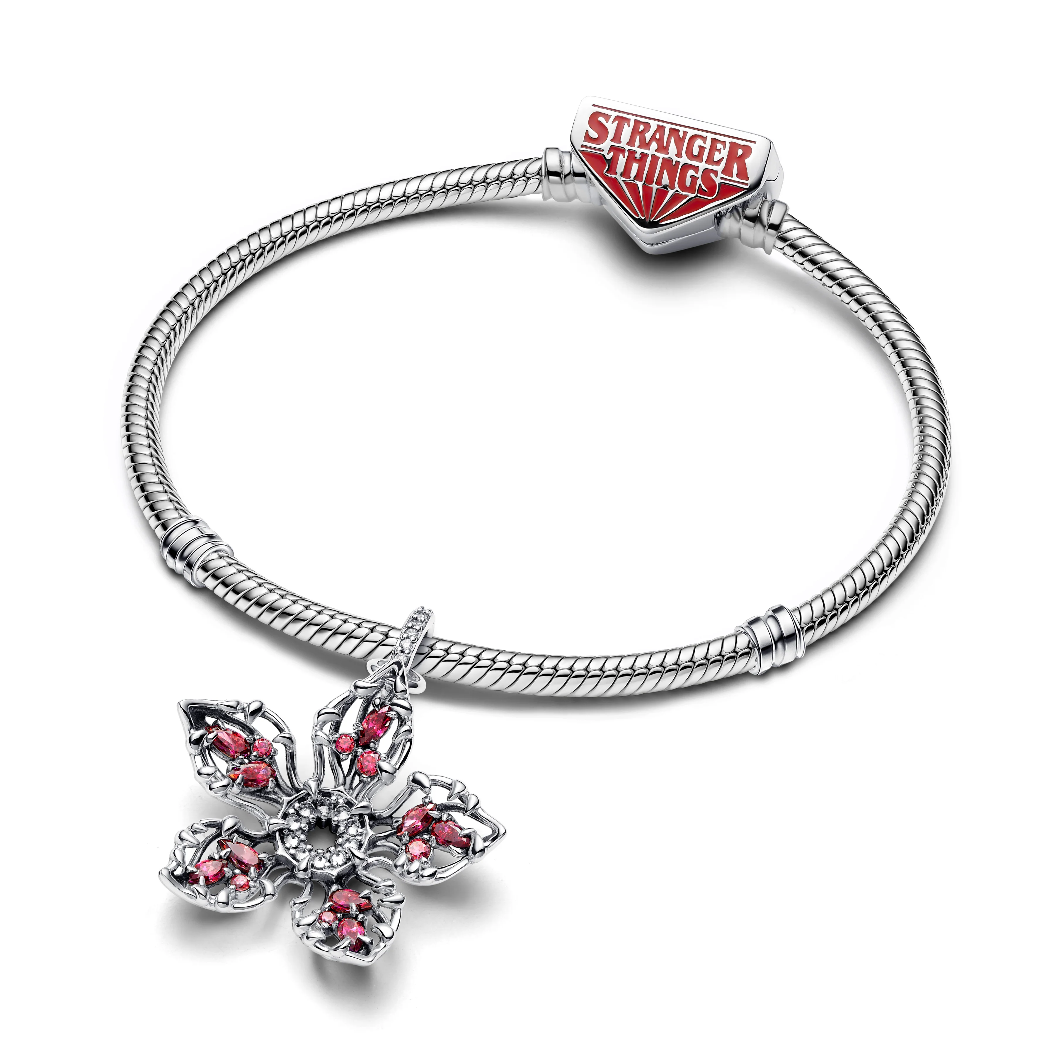 Project Red Sterling Silver Dangle With Red And Clear Cubic Zirconia - Image 4