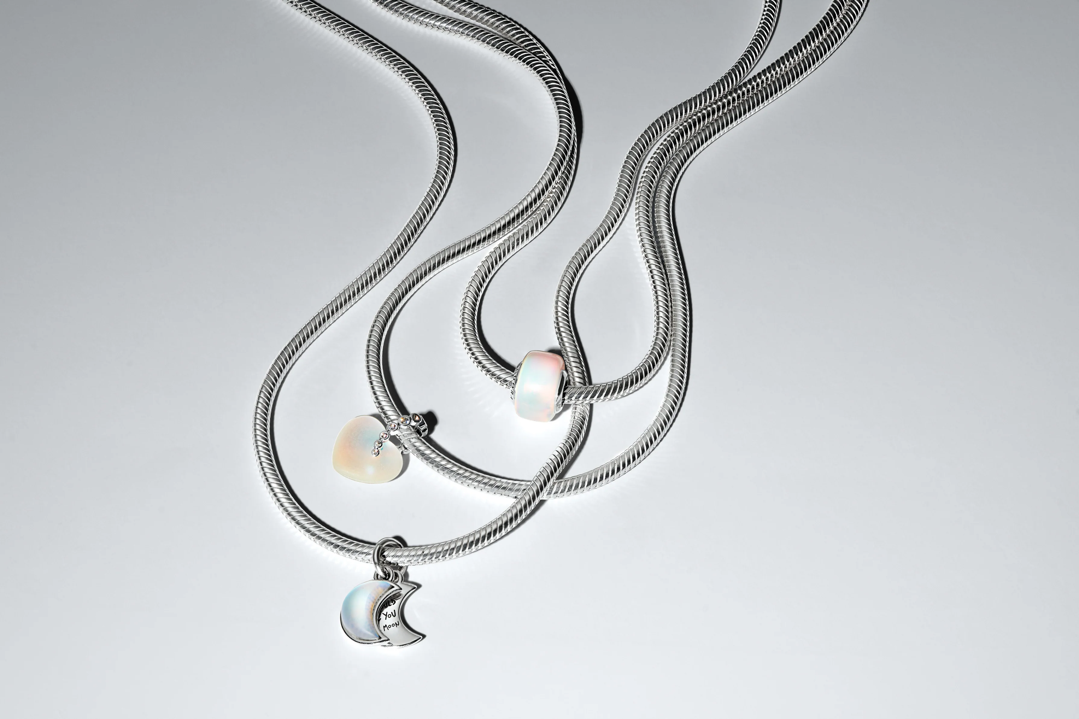 Sterling Silver Charm With Aurora Lab-Grown Opal Resin - Image 4