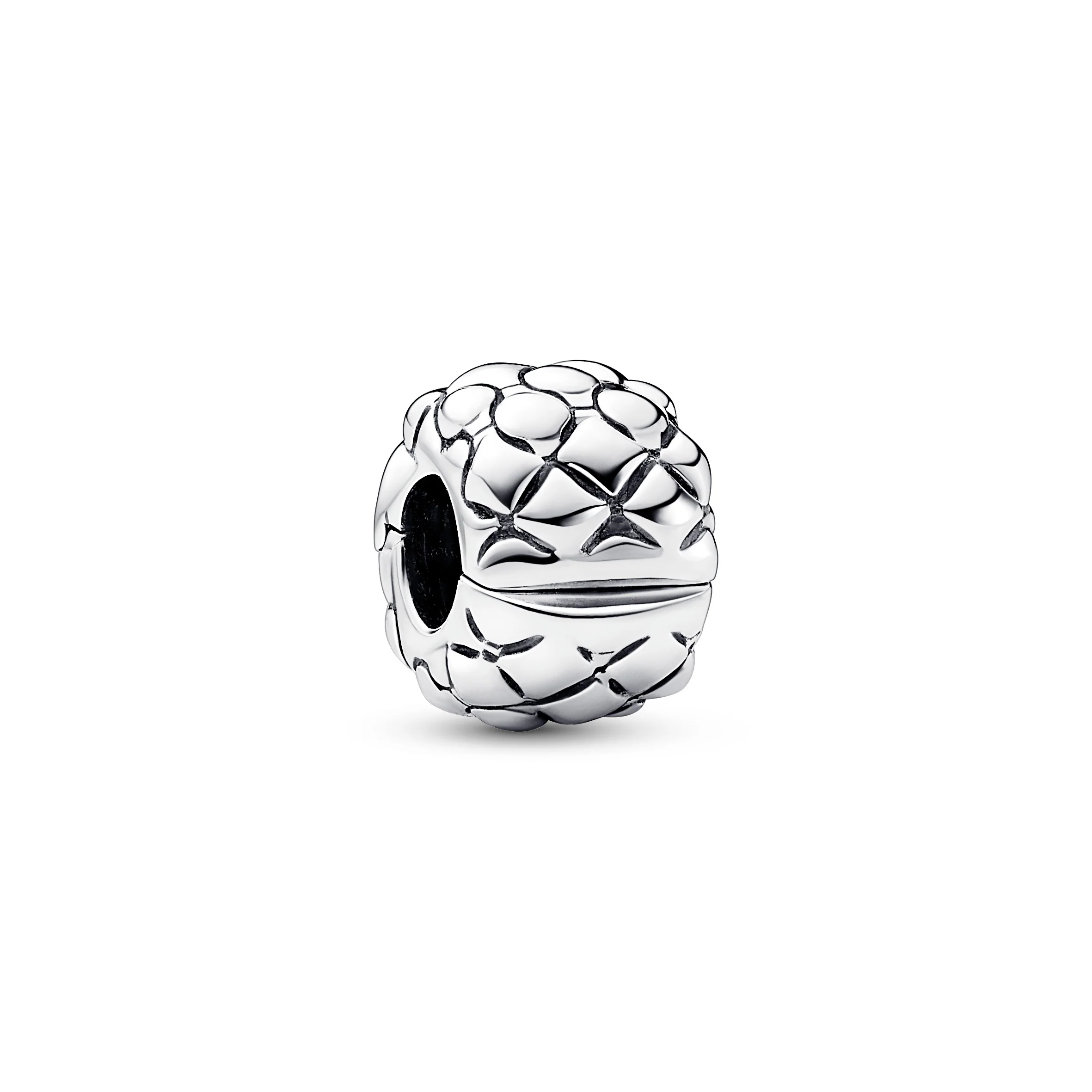 Studded Pattern Sterling Silver Clip