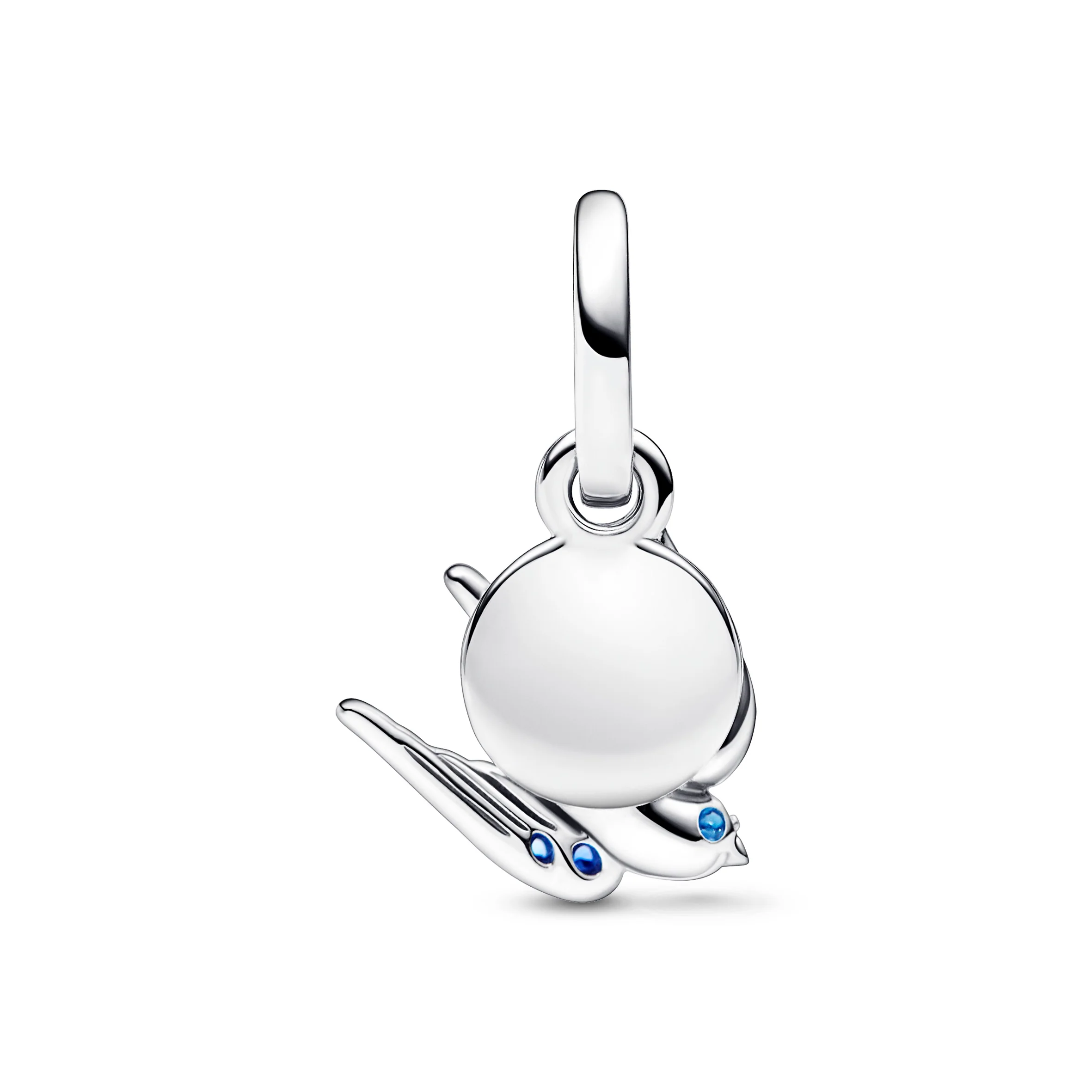 Swallow Sterling Silver Double Dangle With Night Blue, Skylight Blue And Stellar Blue Crystal - Image 3
